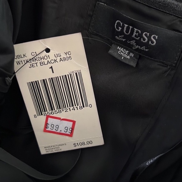 🆕 GUESS SLEEVELESS CORSET LACE DETAIL DRESS 🖤 - Picture 6 of 9